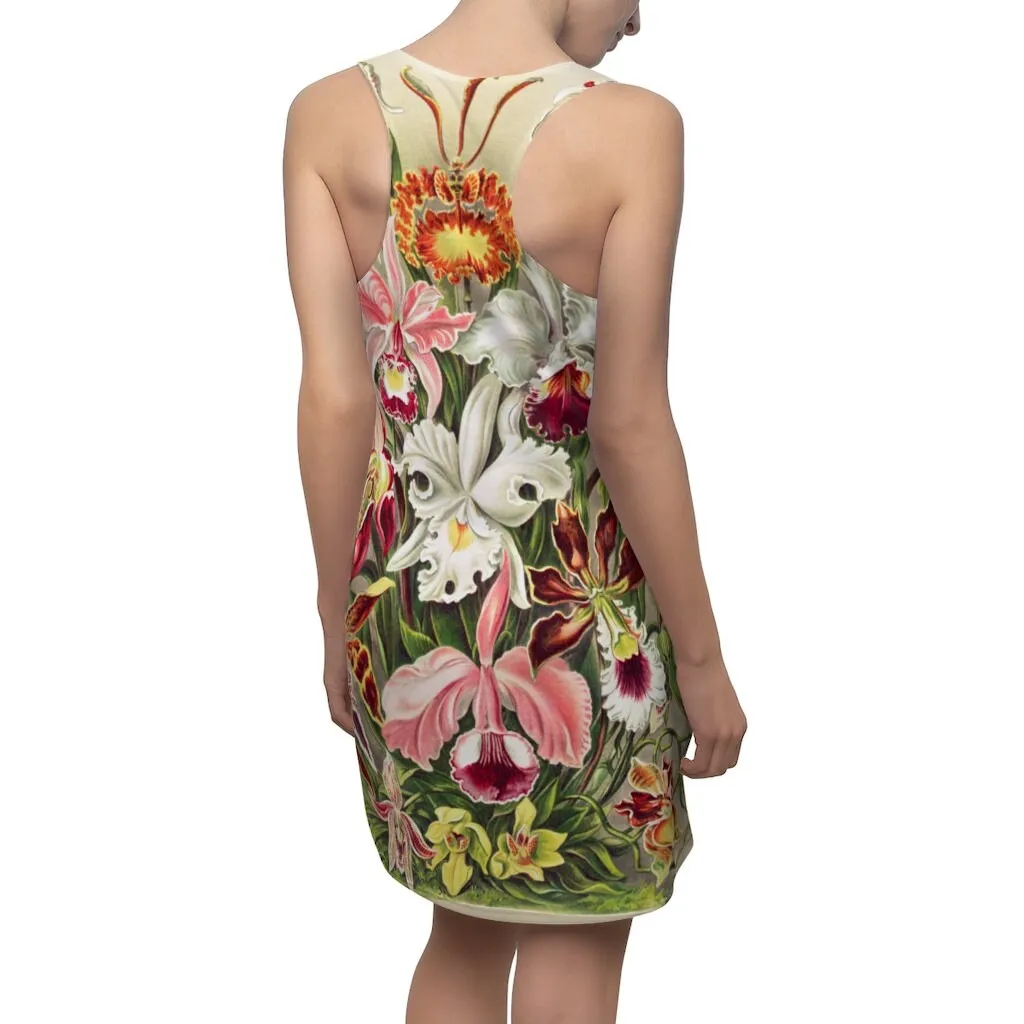 Women's Racerback, sundress, Botanical, Orchids,