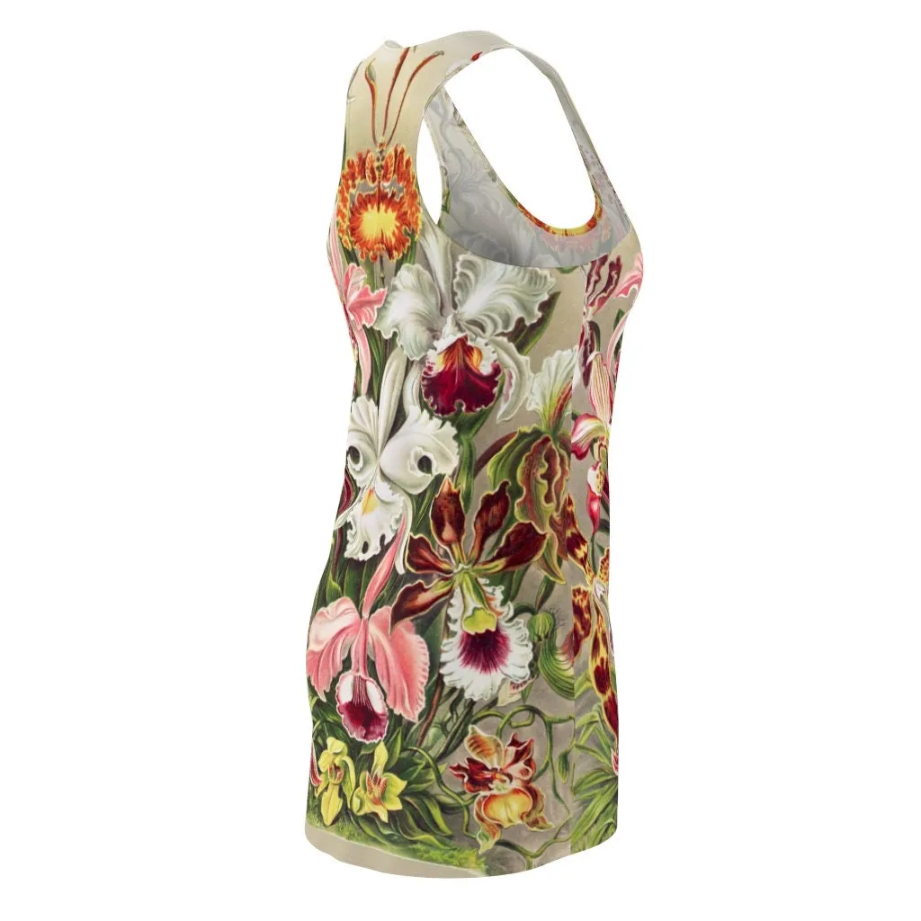Women's Racerback, sundress, Botanical, Orchids,