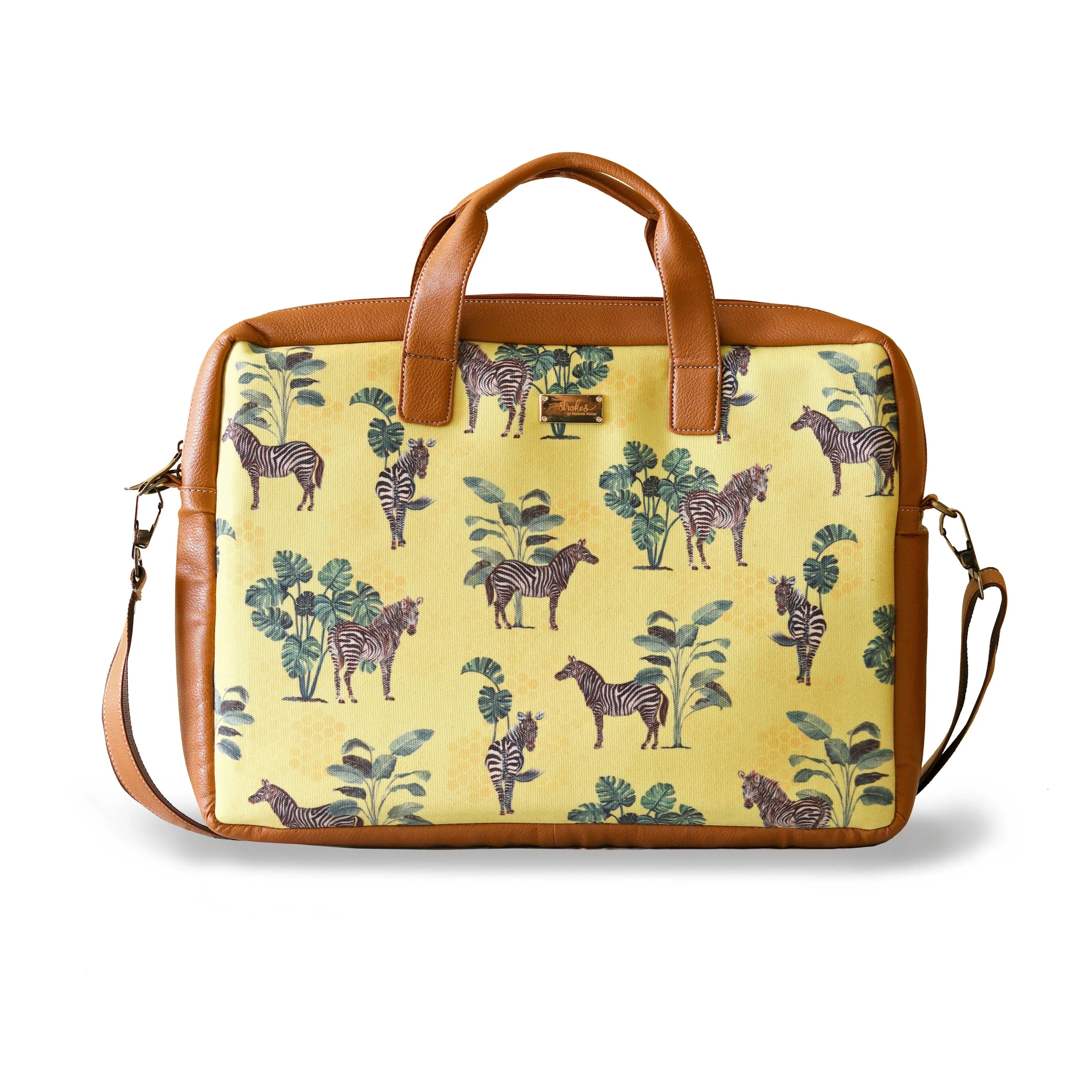 Zebra Print Women's Laptop Bag