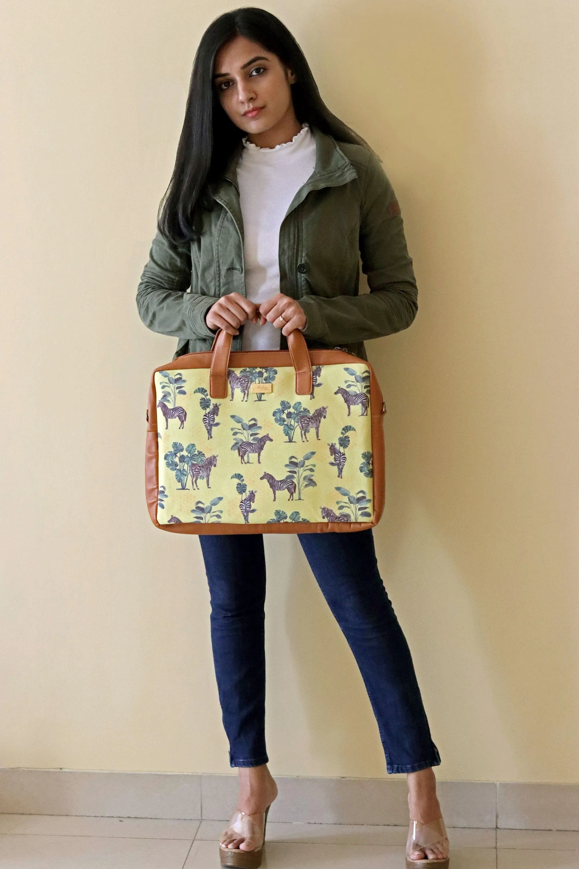 Zebra Print Women's Laptop Bag