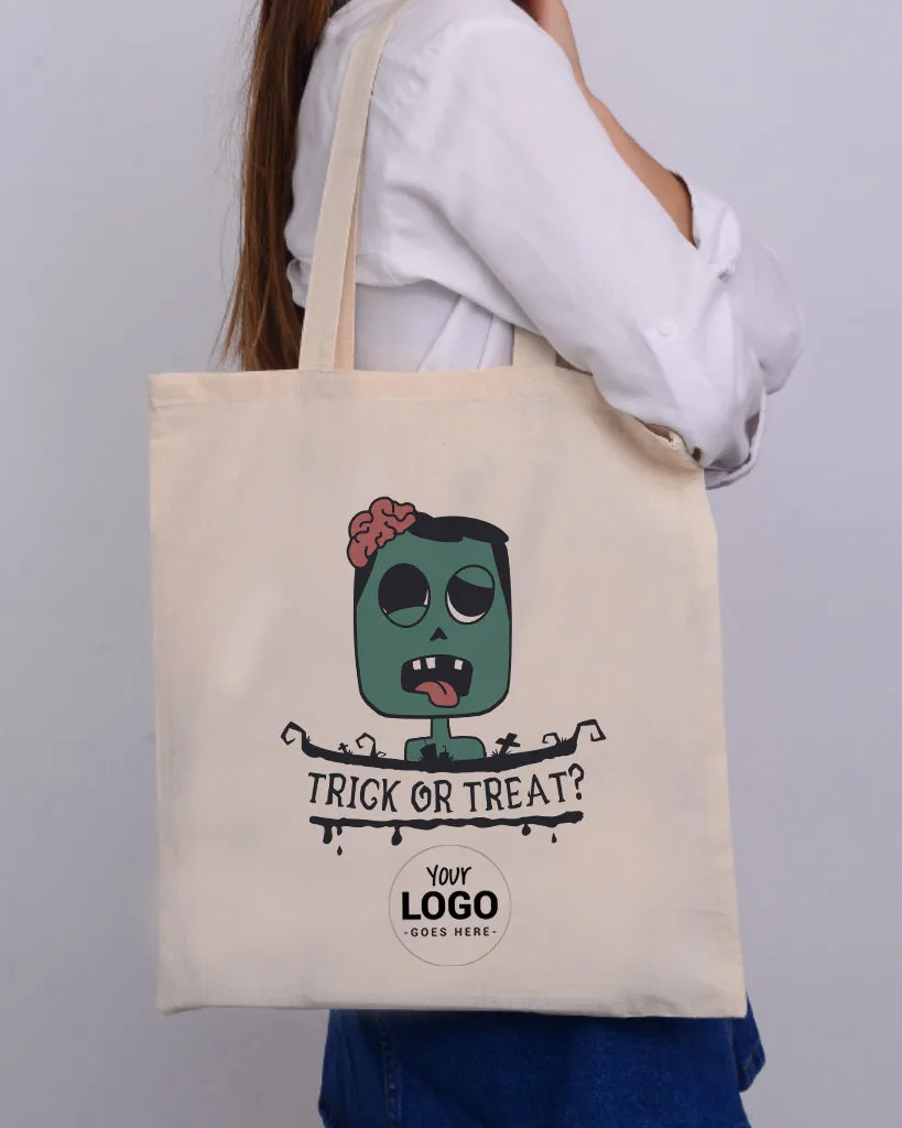 Zombie Trick or Treat? - Halloween Tote Bags